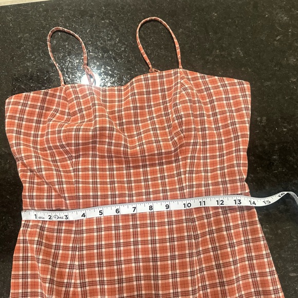 Aeropostale fall plaid spaghetti strap dress size medium Y2K preppy collegiate - Picture 3 of 7